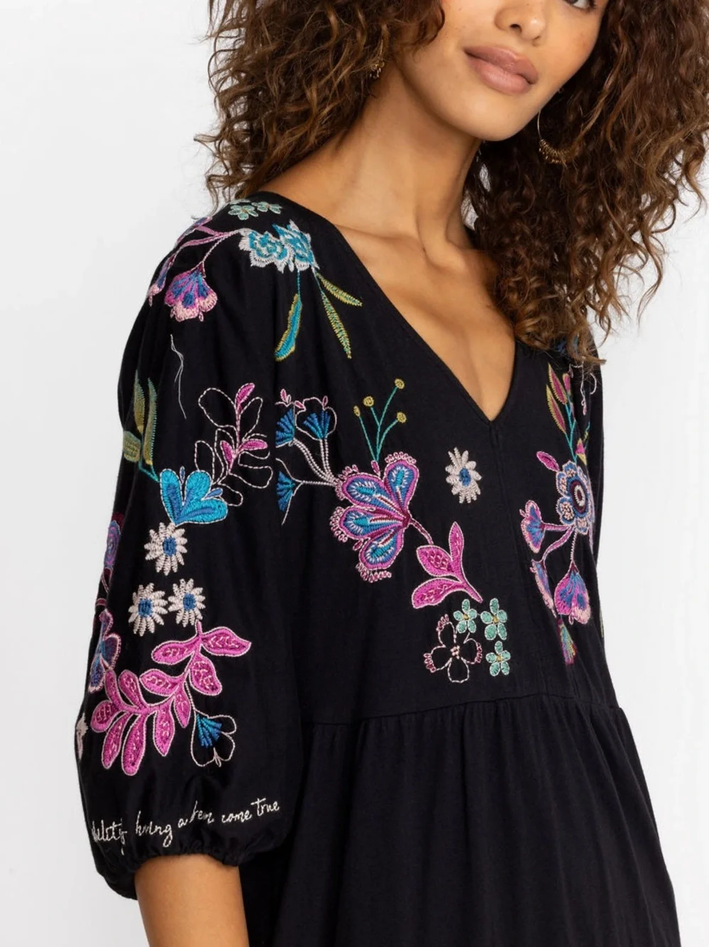 NWT Johnny Was SHILO DOLMAN TIERED KNIT $230 DRESS - Picture 4 of 9